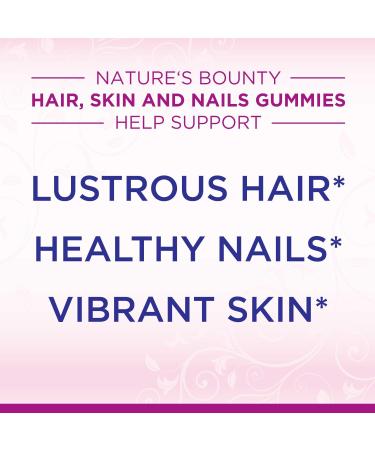 Nature's Bounty Hair Skin and Nails Gummies 80 Count (3 Pack) - with Biotin & Vitamin C - Optimal Solutions for Hair, Skin, and Nails - Strawberry Flavored - Buy Online on GoSupps.com