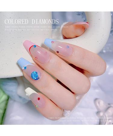Colorful Nail Art Rhinestones Decorations Nail Stones for Nail Art with Rhinestones Dotting Pen Pick Up Tool Picker Self Adhesive Resin Rhinestones Picker Pencil Nail Art - Buy Online on GoSupps.com