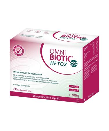 Omni Biotic Hetox 30 portions (180g) 9 bacterial strains 15 billion germs per daily dose powder vegan gluten -free lactose -free for daily use 30 pieces (1 Pack) - Buy Online on GoSupps.com