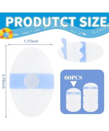 Buy Whaline 60Pcs Silicone Ear Patches - Waterproof Self-Adhesive Ear Covers for Bath Swimming & Water Sports (Blue) - International Shipping Available - Buy Online on GoSupps.com