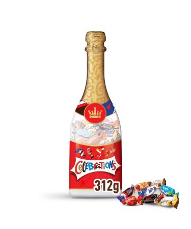 CELEBRATIONS - 1 bottle with assortment of mini chocolates SNICKERS TWIX MARS MALTESERS BOUNTY and others - 312g