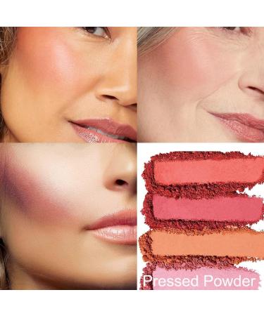 Matte Finish Blush Makeup for Cheeks Smooth Powder Face Blush Blendable Long-Lasting All day 6 Colors Blushing Pigmented and Lightweight Blush Palette - Buy Online on GoSupps.com
