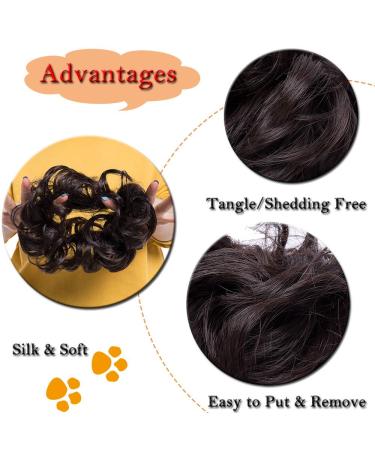 SEGO Voluminous Hairpiece Bun Hair Tie - Medium Brown Hair Extensions #M4 for Stunning Updos - Buy Online on GoSupps.com