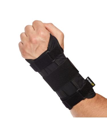 BraceUP Carpal Tunnel Wrist Brace for Women and Men - Metal Wrist Splint for Hand and Wrist Support and Tendonitis Arthritis Pain Relief (S/M, Left Hand) S/M Left Hand