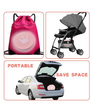 Portable Travel Potty Seat for Kids with Cleaning Bags - Foldable Toddler Potty for Car, Picnics, Camping - Indoor/Outdoor Training Toilet - Baby Pink - Buy Online on GoSupps.com