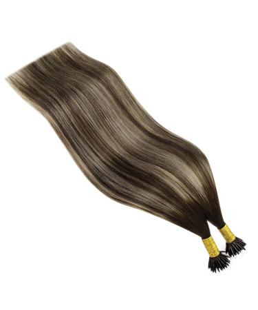 Youngsee Nanoring Extensions | Real Hair Balayage Dark Brown & Blonde Ombre 50cm | 1g/s 50g Nano Tip Extensions - Buy Online on GoSupps.com