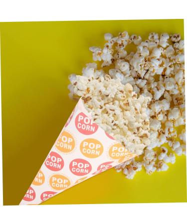 MAGICLULU 100 Pcs Popcorn Bag Paper Bags Goodie Bag Treats for Candy Party Cone Bags Paper Cones Clear Packing Bags Wedding Cone Bags Christmas Cone Bags Marshmallows Child Snack Mini - Buy Online on GoSupps.com