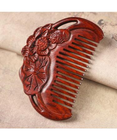 Fomiyes Wide Tooth Massage Comb - Sandalwood Scalp Massager & Hair Comb | Perfect Gift - Buy Online on GoSupps.com