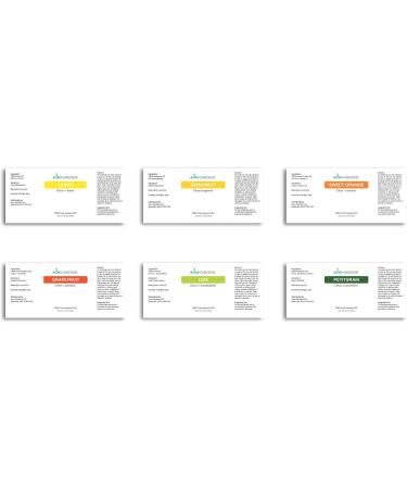 Citrus Essential Oil Set - Pack of 6 Pure Therapeutic Grade 10ml Oils | Lemon Grapefruit Sweet Orange Lime Bergamot & Petitgrain - Buy Online on GoSupps.com