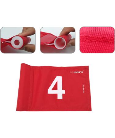 XCELLENT Mini Golf Putting Green Flag and Hole Cup Set - Portable 2-Section Fiberglass Flag Sticks - (4Pack Red #1 2 3 4) - Perfect Yard Practice Gift - Buy Online on GoSupps.com