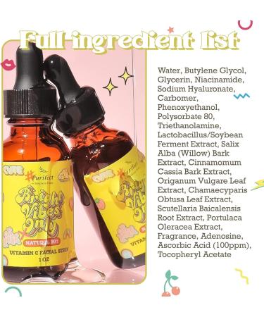 Purifect Vitamin C Serum for Face with Vitamin E Oil Anti-Dark Spots & Brightening Serum & Lemon Extract Brightening Serum For Dull Tired Skin 30ml - Buy Online on GoSupps.com