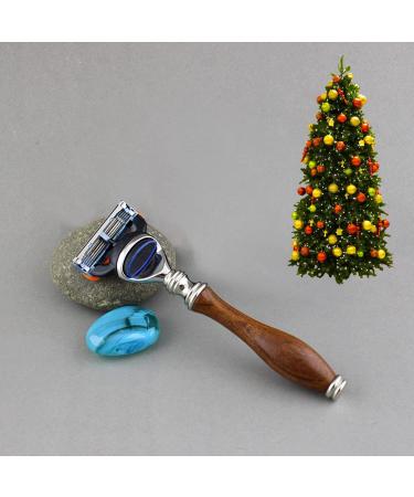 Haryali London Premium 5-Part Men's Care Set | Classic Shaving Set with Wood Razor Brush & Bowl - Perfect Global Shipping! - Buy Online on GoSupps.com