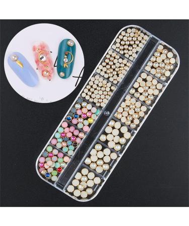Fashion 3D Decoration Mixed Style Metallic Decor Gold Moon Star Beads Rivet Studs Mix Metal Nail Art Decoration(06) Style06 - Buy Online on GoSupps.com