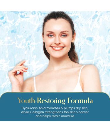 Hyaluronic & Collagen Facial Serum - Wrinkle Reducing Deep Hydration & Skin Rejuvenation - Made in Korea - 1.69 FL.OZ - Buy Online on GoSupps.com