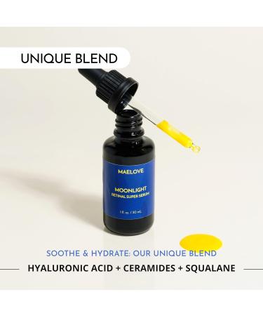MAELOVE Moonlight Advanced Retinal Serum - 10x Stronger Retinol for Wrinkles Dark Spots & Firmness | Vegan & Cruelty-Free - 1.0 fl oz - Buy Online on GoSupps.com