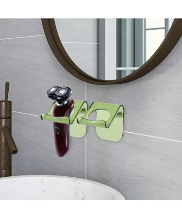 Light Luxury No-Punch Razor Hanger - Self-Adhesive Wall Hook for Shaving Storage - Brown - Buy Online on GoSupps.com