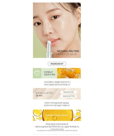 YNM Natural Melting Honey Lip Balm | EWG Grade | Organic Moisturizer for Soft Lips | Worldwide Shipping - Buy Online on GoSupps.com