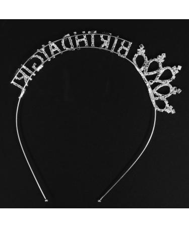 Frcolor Tiara - Strasser Crystal Hair Crown for Little Princess - Birthday Crown with 'Happy Birthday' Font - Buy Online on GoSupps.com