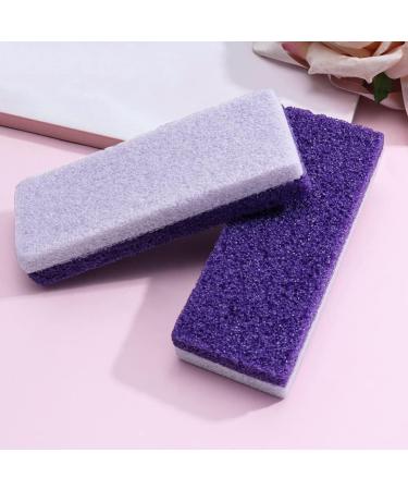 SUPVOX 2x Foot Stone Exfoliating Pumice Callus Remover - Purple Skin Cleaner for Soft Feet | International Shipping - Buy Online on GoSupps.com