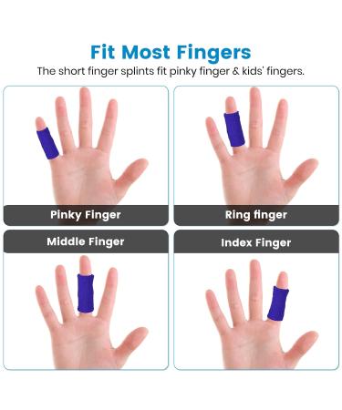 Ednyzakrn 10-Pack Finger Protection Bandages | Stretchable Covers for Trigger Finger Arthritis & Sports Injuries - Blue - Buy Online on GoSupps.com
