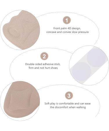 Buy Healifty Gel Metatarsal Pads - 3 Pairs Half Size Foot Sleeves for Runners & High Heels | Toe Spacer & Protector for Comfort - Buy Online on GoSupps.com