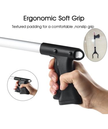 Grabber Reacher 2-Pack - Long Trash Picker with Mobility Aid Arm - Lightweight & Rotating Gripper - Ideal for Garden, Wheelchair & Disabled - 30-44 - Buy Online on GoSupps.com