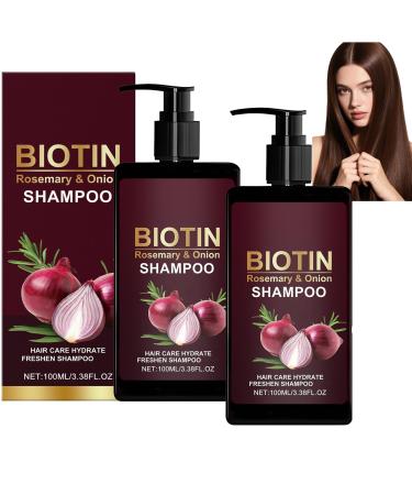 Raevior Onion & Rosemary Hair Growth Shampoo Biotin Shampoo for Stronger Roots and Scalp Care Thickening Cleansing Shampoo for Thinning Hair