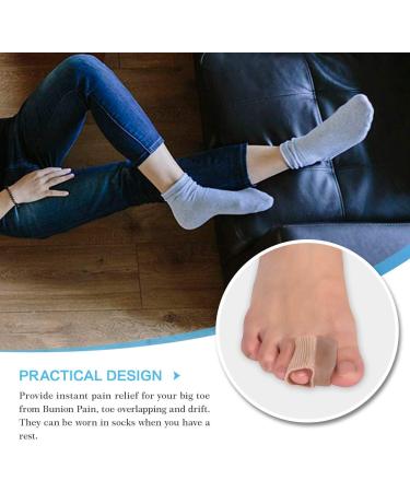Toe Tube Sleeve with Gel Spacers for Hallux Valgus & Hammer Toe Relief - 2 Pairs for Men & Women - Effective Pain Relief & Toe Straightening - Buy Online on GoSupps.com