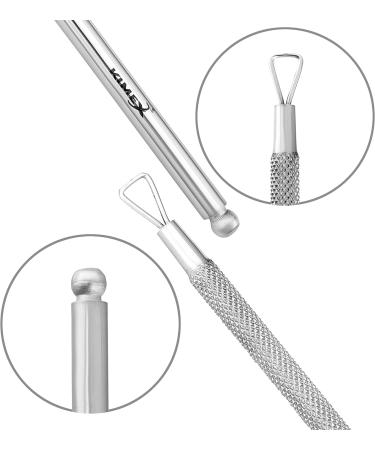 Kimex Nail Gel Polish Remover Tool - Cuticle Pusher + Cuticle Peeler Double-ended Nail Pusher Spoon Tool and Triangle Cuticle Peeler Scraper for Nail Cuticle Clean or Remove Gel Polish Silver - Buy Online on GoSupps.com