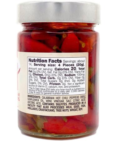 Hot Chilli Peppers Whole 280g | Calabrian Chillies for Spicy sauce | Peccati di Calabria | Preserved in sunflower oil | Artisan Italian - Buy Online on GoSupps.com