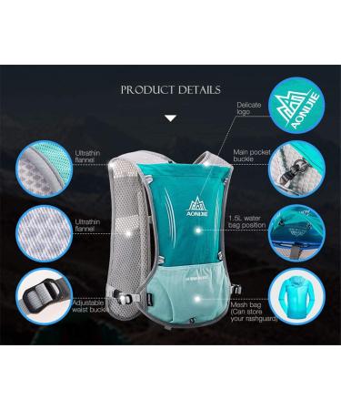 Win.deeper 5L Ultralight Hydration Pack & Rucksack - Ideal for Running Hiking Camping | Includes 1.5L Bladder & 500ml Bottle - Buy Online on GoSupps.com