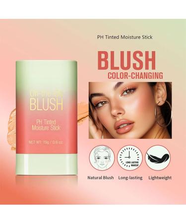 CHAKAE Tinted Blush Stick Cream Blushes Stick Solid Beauty Stick Moisturizing Stick Makeup Supplies for Cheeks - Buy Online on GoSupps.com