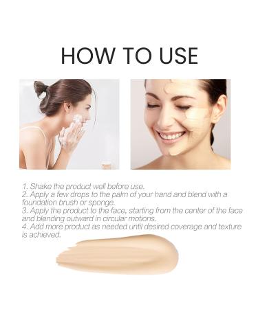 Flysmus EGF Nude Hyaluronic Acid Foundation Serum 30ml - Hydrating Invisible Cover Makeup/Anti-Aging Serum - 2pcs - Buy Online on GoSupps.com