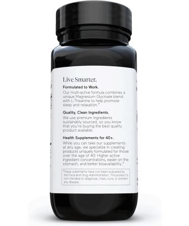 Smarter Nutrition Multi-Active Magnesium + AlphaWave(TM) L-Theanine - Enhanced Absorption - 60 Tablets - Buy Online on GoSupps.com