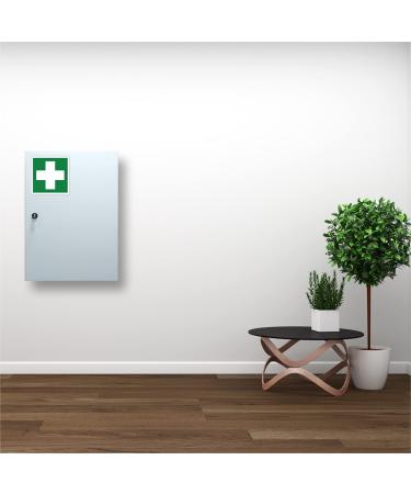 Pubblimania First Aid Box - Robust PVC Self-Adhesive Indoor/Outdoor Use (12x12 cm) - International Shipping Available - Buy Online on GoSupps.com