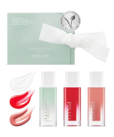 NATURAL LIP OIL - Dohwa Set Gift Set Powerful glow lip oil serum - Nourishing & Protecting lip care that naturally brings out own colors with camellia seed oil. 0.14 FL. Oz (Set of 3) Red 4. 3-Piece Dohwa Set