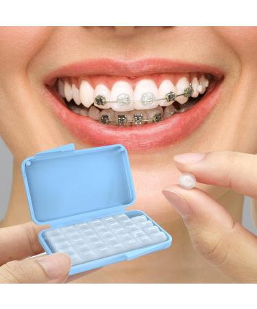 BVN Orthodontic Braces Wax - 20 Boxes | Dental Wax for Pain Relief & Irritation | 100 Stripes Blue & White - Buy Online on GoSupps.com