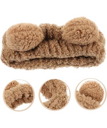NUSITOU Bear Face Wash Headband Cartoon Wash Face Headband Wash Face Bear Hairband Bear Ears Hairband Cartoon Makeup Bear Headband Cartoon Wash Face Hairband Plush Hairband Plush Headband - Buy Online on GoSupps.com