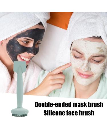 Facial Cleansing Brush Silicone Facial Scrubber Dual Head Waterproof Soft And Skin Friendly Manual Mud Film Brush For Cleaning Aezon Haze Blue 2pcs - Buy Online on GoSupps.com
