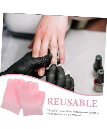 Ipetboom 1 Pair Brush Cleansing Collagen Gel Gloves Moisturizing Fingerless Glove Moisturizing Gel Glove Moisturizer Hand Glove Mittens Dry Hands Pink Hand Man - Buy Online on GoSupps.com