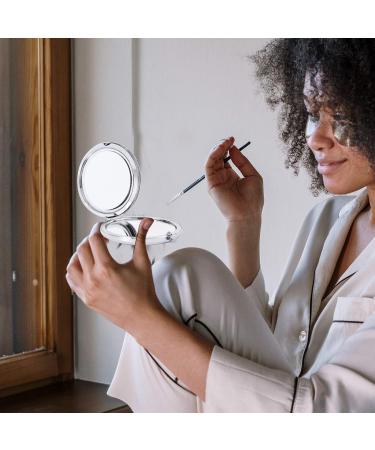 1pc Double Sided Folding Mirror Small Cosmetic Mirror Small Mirror for Purse Cute Compact Mirror Portable Makeup Mirror Mini Mirrors 2-sided Mirror Metal Handbag Travel Pocket - Buy Online on GoSupps.com