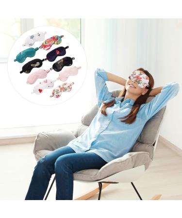Healifty Silk Sleeping Eye Mask 10pcs - Comfortable Eye Covers for Better Sleep - Elastic Band, Travel-friendly - Random Color - Buy Online on GoSupps.com