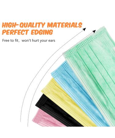 100PCS Kids Face Mask - Disposable Colorful Cute Masks for Children Safety | Breathable & Anti-Dust Protection | Multicolor - Buy Online on GoSupps.com