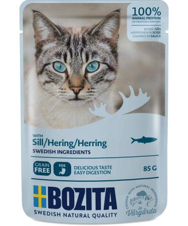Bozita Pouch Häppchen in Soße mit Hering 85 g (Menge: 12 I Bestelleinheit)