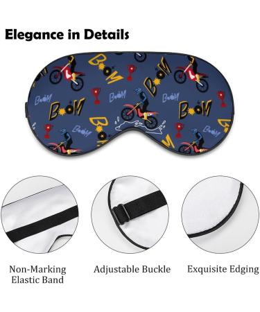 LynaRei Cute Dirt Bike Sleep Mask for Men and Women - Adjustable Super-Smooth Eye Mask for Travel and Nap - Style-3 - Buy Online on GoSupps.com