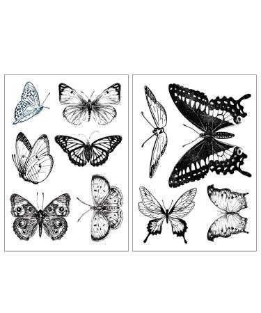 Realistic Black Butterfly Temporary Tattoo Stickers - Waterproof Fake Tattoos for Women | Party Favors & Themed Decor - Buy Online on GoSupps.com