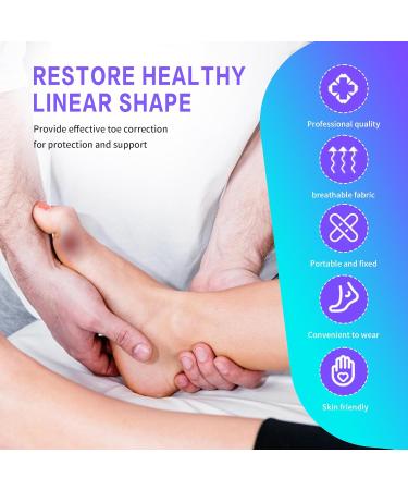 Bunion Corrector Toe Straightener 2 x Bunion Splint + 2 x Big Toe Straighteners Day & Night Kit Bunion Pain Relief Toe Separators Kit to Relax Spread and Pain Relief for Women Men Adjustable Size - Buy Online on GoSupps.com