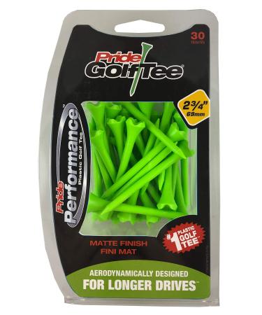 Pride Performance 2-3/4" Matte Finish Golf Tees, 30 Count Green