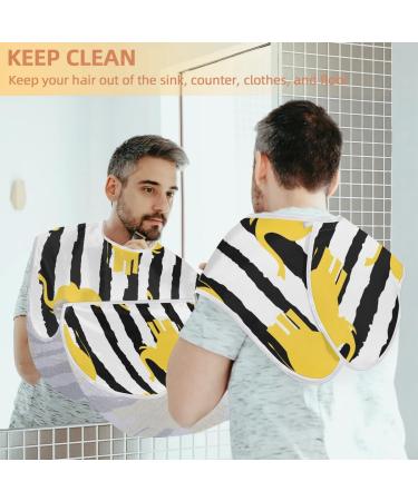 Beard Bib Apron for Men | Non-Stick Waterproof Hair Catcher | Funny Elephants Pattern Grooming Cape - Buy Online on GoSupps.com