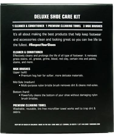 SHOE MGK Deluxe Kit - Complete Shoe Care for White Shoes & Sneakers - Buy Online on GoSupps.com